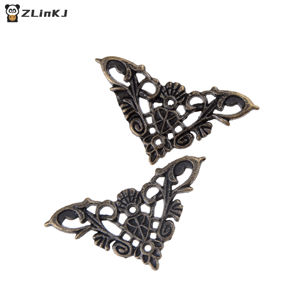 Woodworking Book - ▶4/8Pcs Bronze Jewelry Box Book Butterfly