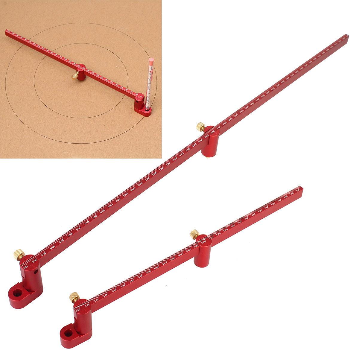 Woodworking Marking Gauge - 1Pc 32cm/55cm Woodworking Scribing Gauge Center