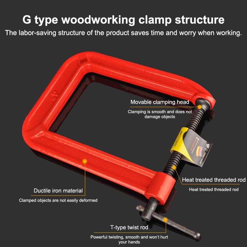 G Clamp Deep Reach C Clamp 1/1 - đánh giá và giá Woodworking Industry