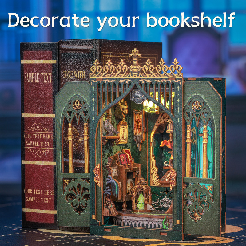 CUTEBEE DIY Book Nook Wooden D - đánh giá và giá Woodworking Book
