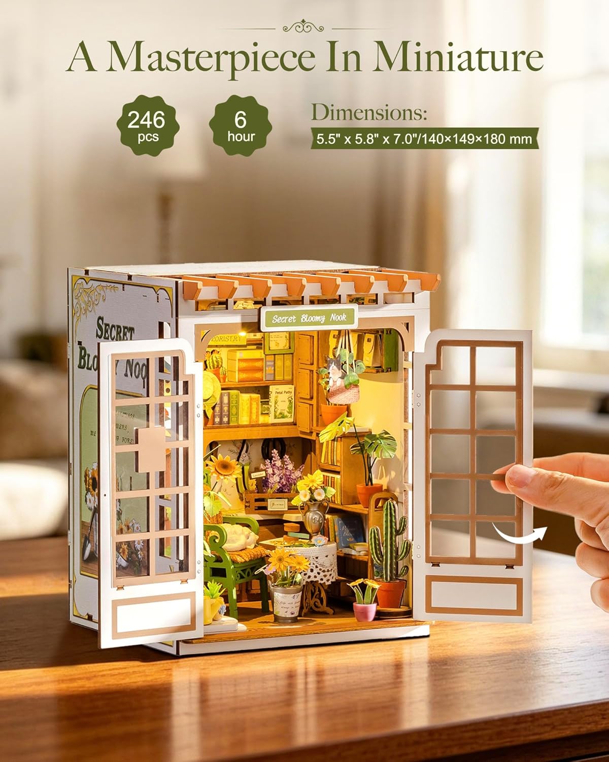 Rolife Book Nook Kit DIY Minia - đánh giá và giá Woodworking Book