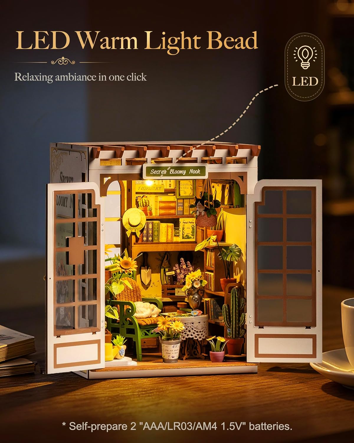 Rolife Book Nook Kit DIY Minia - đánh giá và giá Woodworking Book