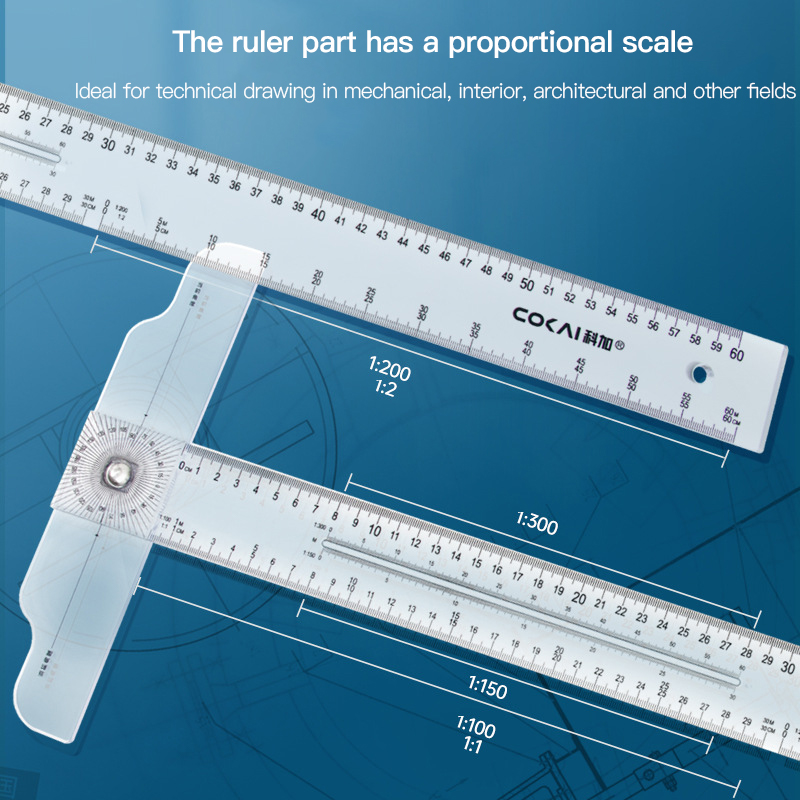 Dual-Sided T Square Ruler Clea - đánh giá và giá Woodworking Project