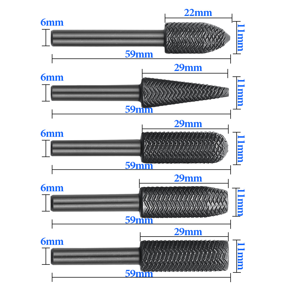 5Pcs Double Cut Rotary Rasp Fi - đánh giá và giá Woodworking Rasps And Files
